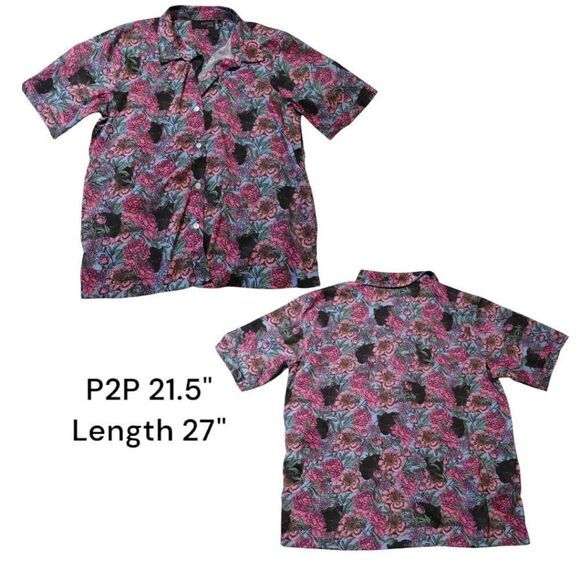 Evryday Jane Panther Print Top & Pant Set Sz Large - Picture 4 of 8